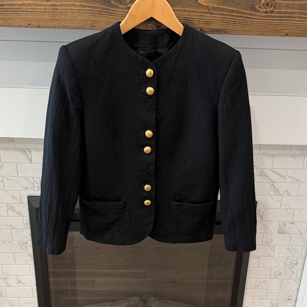 Jos. A. Bank Black vintage Blazer with Gold Buttons